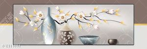 Tranh treo phòng khách đẹp ghép bộ