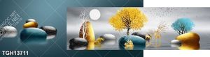 Tranh treo tường trang trí phong cảnh nghệ thuật 