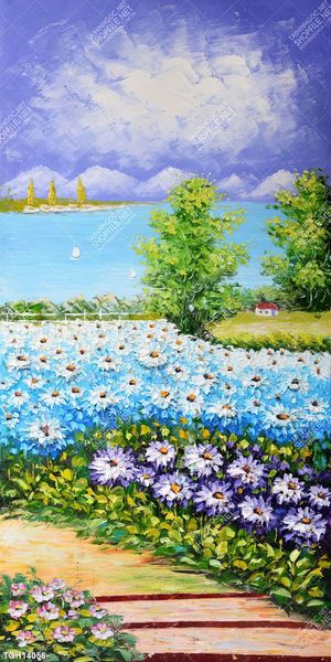 Tranh ghép 3d in vải canvas
