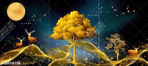 Tranh treo tường trang trí phong cảnh nghệ thuật 