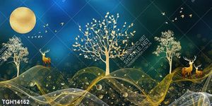 Tranh ghép theo bộ trang trí tường nhà độc đáo