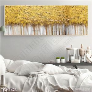 Tranh ghép sơn dầu rừng cây và đàn chim