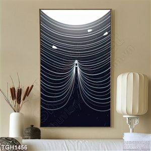 Tranh ghép thuyền vượt sóng nghệ thuật vector