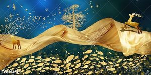 Tranh treo tường 3D đẹp cho phòng khách hiện đại