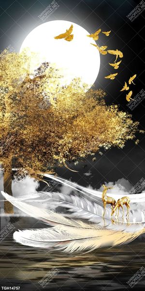 Tranh decor phong cách nội thất tối giản