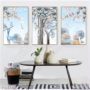 Tranh bộ 3 trang trí treo tường