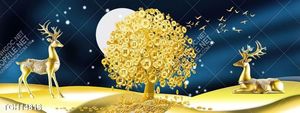 Tranh treo tường 3D đẹp cho phòng khách hiện đại