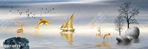 Tranh decor 3D trang trí độc đáo