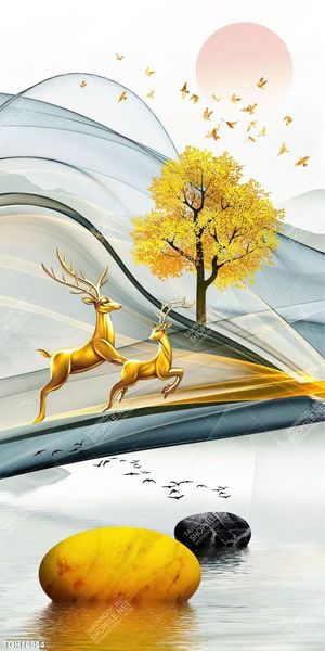 Tranh ghép tráng gương treo trang trí tường