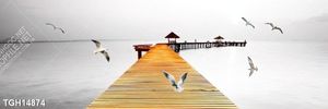 Tranh ghép tráng gương treo trang trí tường