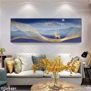 Tranh phong cảnh con hươu décor