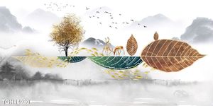 Tranh ghép tráng gương treo trang trí tường