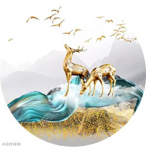 Tranh treo tường ghép bộ nhiều tấm đẹp hiện đại