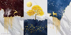 Tranh decor phong cách nội thất tối giản