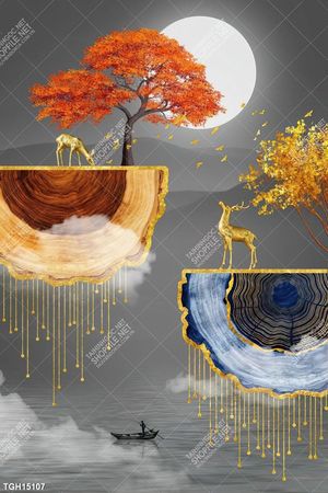 Tranh canvas decor phòng khách đẹp hiện đại