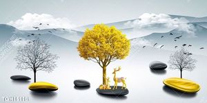 Tranh ghép tráng gương treo trang trí tường