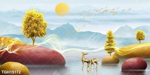 Tranh ghép 3d in vải canvas