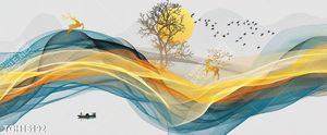 Tranh canvas decor phòng khách đẹp hiện đại