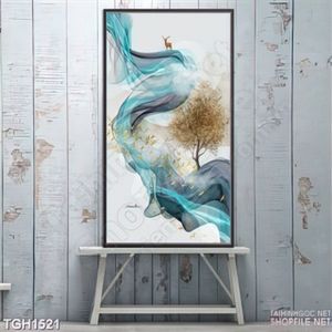 Tranh canvas hươu trượng tượng