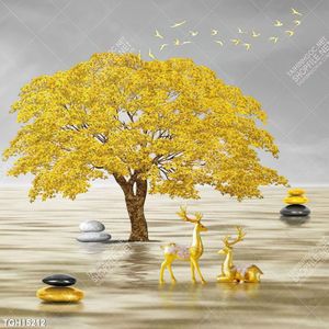Tranh treo tường 3D đẹp cho phòng khách hiện đại