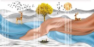 Tranh ghép tôn vẻ đẹp mảng tường trắng