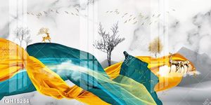 Tranh decor phong cách nội thất tối giản