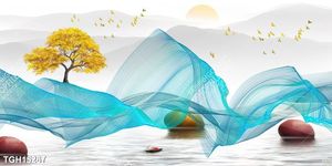 Tranh ghép theo bộ trang trí tường nhà độc đáo