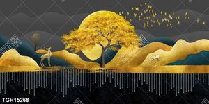 Tranh ghép tôn vẻ đẹp mảng tường trắng
