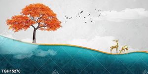 Tranh treo tường ghép bộ hiện đại và đẹp