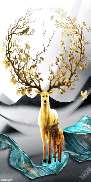 Tranh canvas decor phòng khách đẹp hiện đại