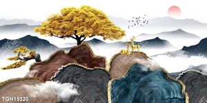 Tranh decor 3D trang trí độc đáo