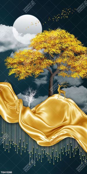 Tranh treo phòng khách đẹp ghép bộ