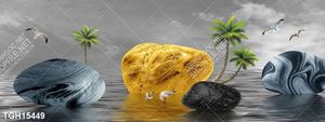 Tranh ghép theo bộ trang trí tường nhà độc đáo
