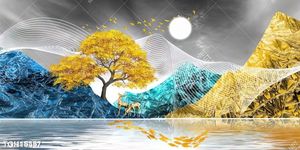 Tranh canvas decor phòng khách đẹp hiện đại