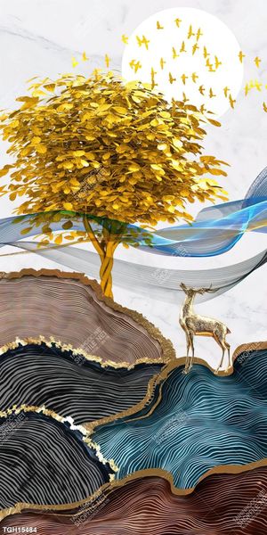 Tranh treo phòng khách đẹp ghép bộ