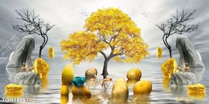 Tranh ghép tráng gương treo trang trí tường