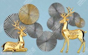 Tranh ghép tôn vẻ đẹp mảng tường trắng