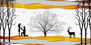 Tranh canvas decor phòng khách đẹp hiện đại
