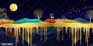 Tranh ghép tráng gương treo trang trí tường