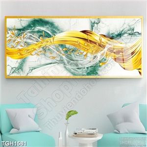Tranh trừu tượng đàn cá vàng