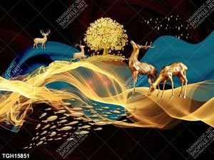 Tranh ghép tráng gương treo trang trí tường