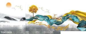 Tranh ghép 3d in vải canvas