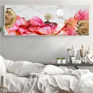 Tranh ghép treo tường phòng khách hiện đại