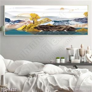 Tranh ghép phong cảnh trừu tượng hiện đại