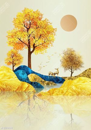 Tranh treo phòng khách đẹp ghép bộ