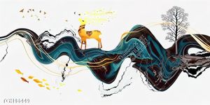 Tranh canvas decor phòng khách đẹp hiện đại