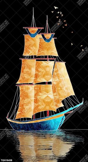 Tranh ghép tráng gương treo trang trí tường