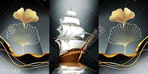 Tranh ghép tráng gương treo trang trí tường