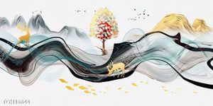 Tranh ghép tráng gương treo trang trí tường