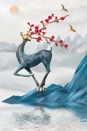 Tranh ghép 3d in vải canvas